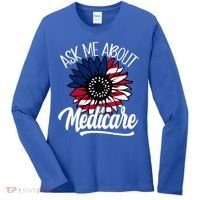 Ask Me About Medicare Health Insurance Consultant Gift Women's Long Sleeve Shirt thumb 0