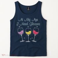 At My Age I Need Glasses  Tank Top thumb 2