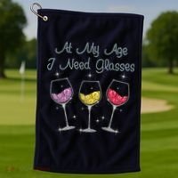 At My Age I Need Glasses  Golf Towel thumb 1