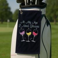 At My Age I Need Glasses  Golf Towel thumb 2