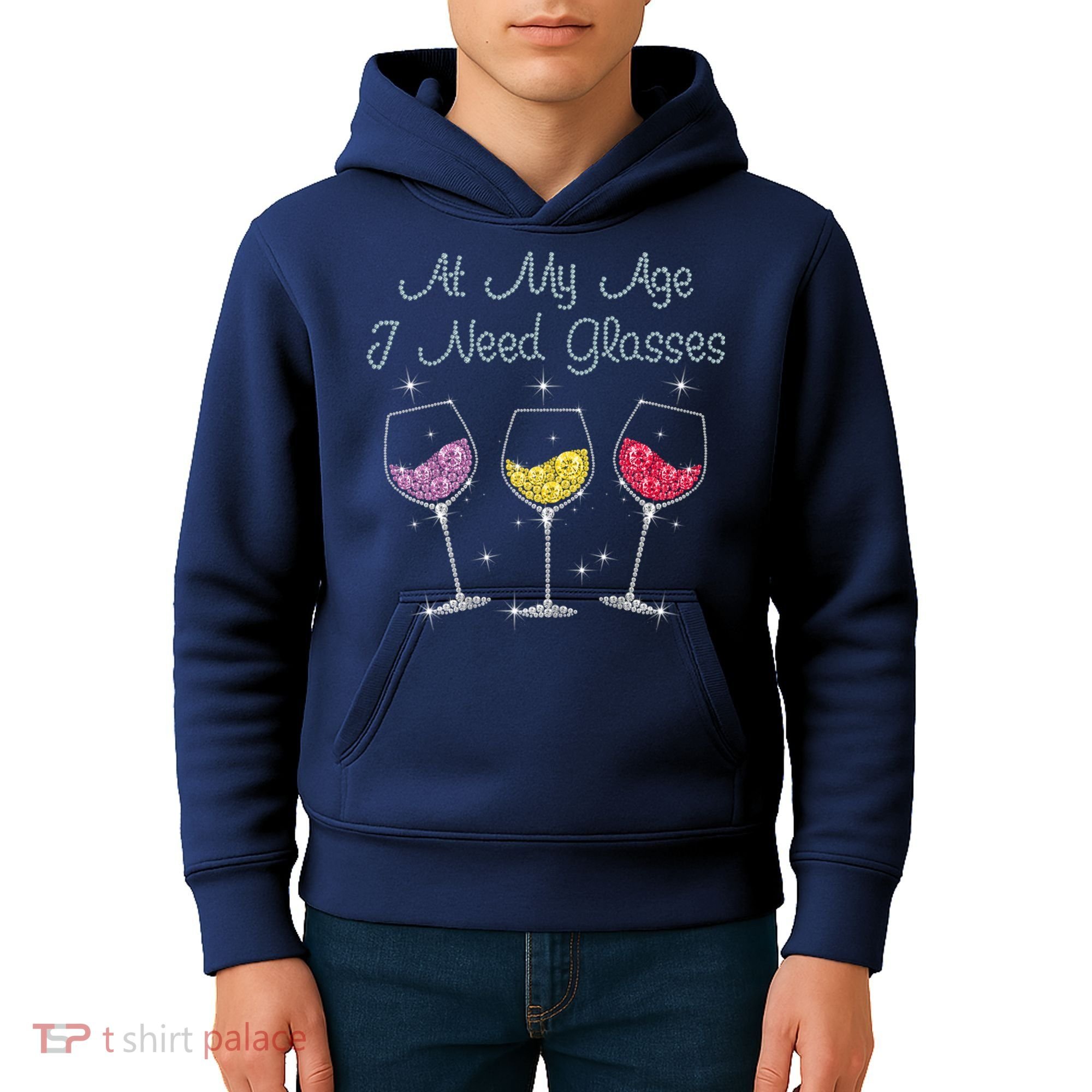At My Age I Need Glasses  Kids Hoodie