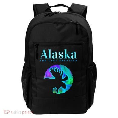 Alaska Moose Aurora Borealis The Last Frontier Funny Gift Backpack