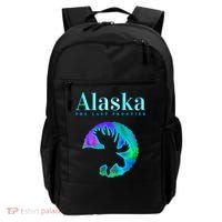 Alaska Moose Aurora Borealis The Last Frontier Funny Gift Backpack thumb 0
