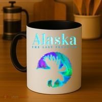 Alaska Moose Aurora Borealis The Last Frontier Funny Gift Coffee Mug thumb 4