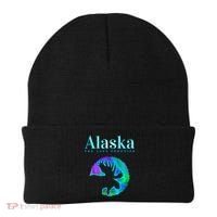 Alaska Moose Aurora Borealis The Last Frontier Funny Gift Beanie thumb 0
