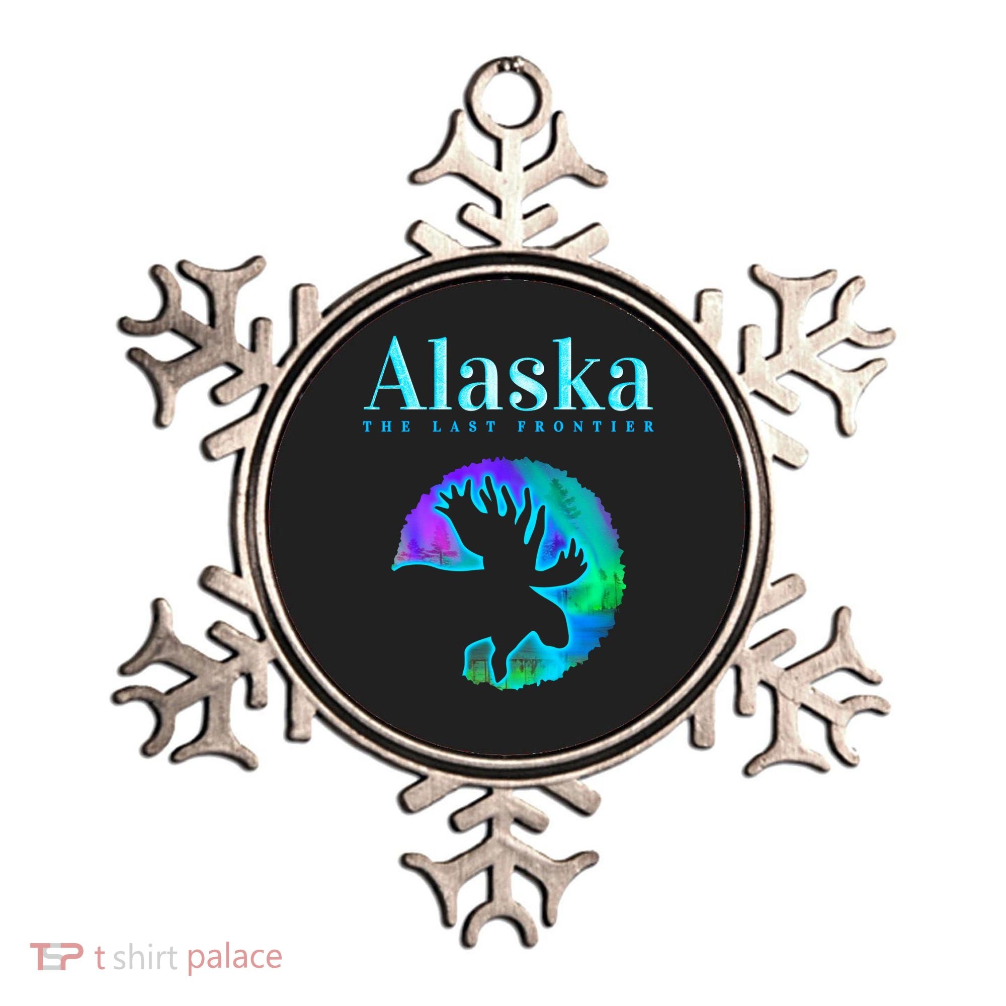 Alaska Moose Aurora Borealis The Last Frontier Funny Gift Ornament
