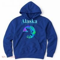 Alaska Moose Aurora Borealis The Last Frontier Funny Gift Hoodie thumb 0