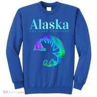 Alaska Moose Aurora Borealis The Last Frontier Funny Gift Sweatshirt thumb 0