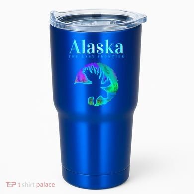 Alaska Moose Aurora Borealis The Last Frontier Funny Gift Tumbler