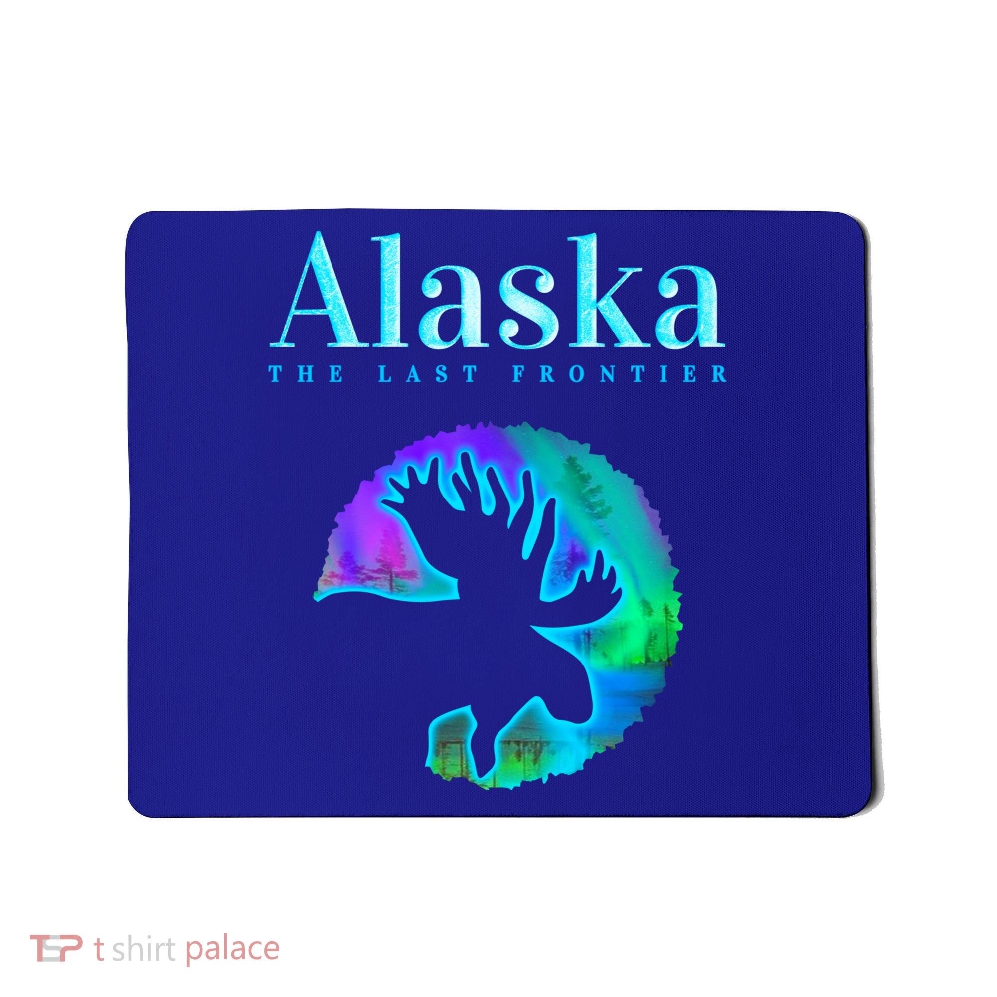 Alaska Moose Aurora Borealis The Last Frontier Funny Gift Mousepad