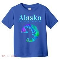 Alaska Moose Aurora Borealis The Last Frontier Funny Gift Toddler T-Shirt thumb 0