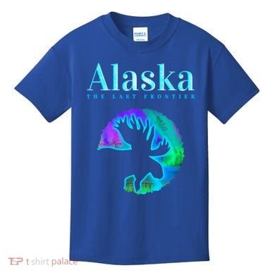Alaska Moose Aurora Borealis The Last Frontier Funny Gift Kids T-Shirt