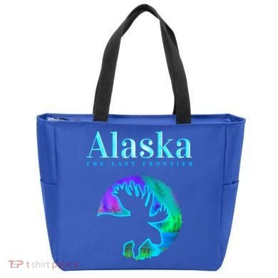 Alaska Moose Aurora Borealis The Last Frontier Funny Gift Tote Bag