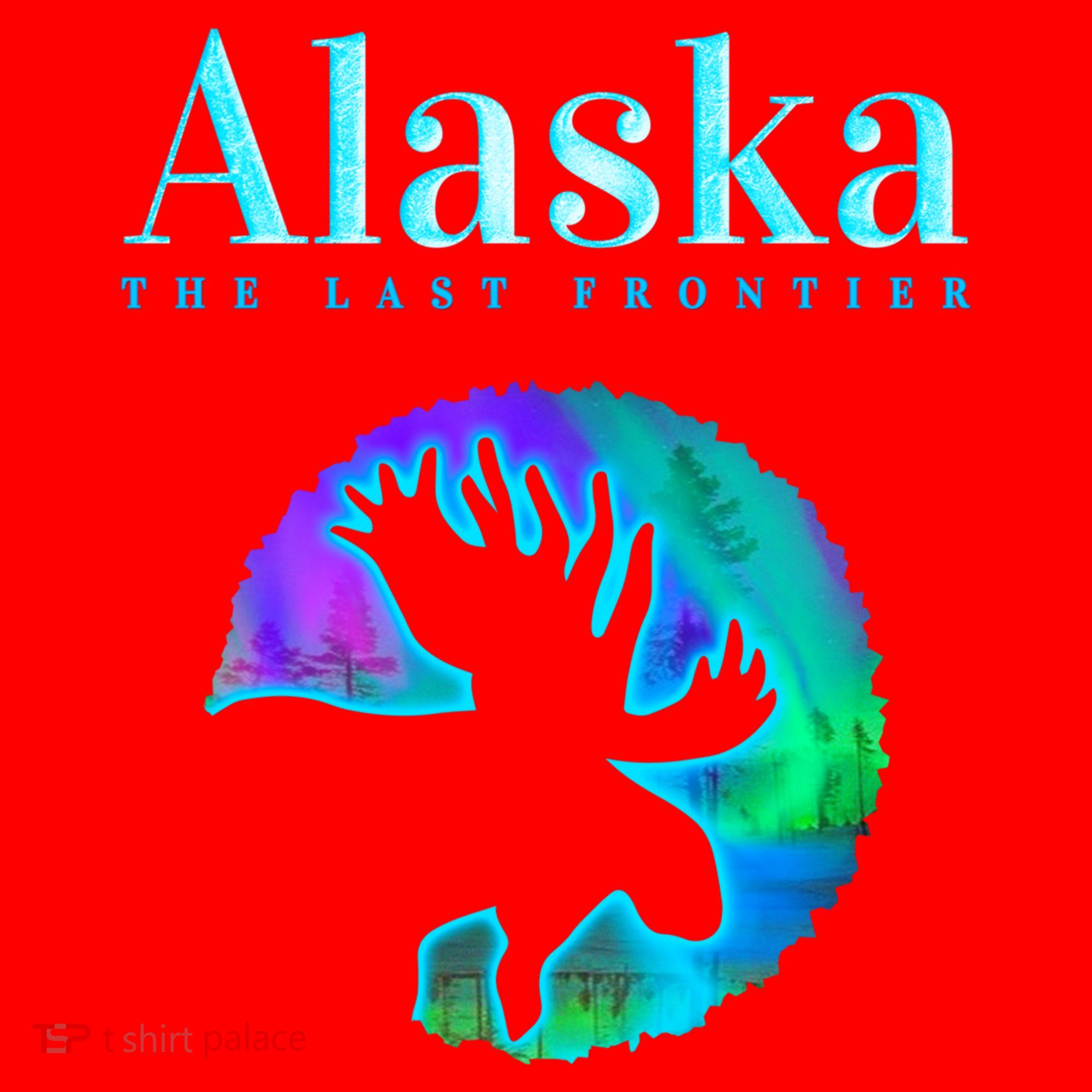 Alaska Moose Aurora Borealis The Last Frontier Funny Gift Santa Hat