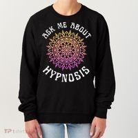 Ask Me About Hypnosis Pink Orange New Age Hypnotist Women's Sweatshirt thumb 0
