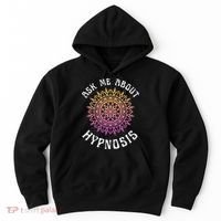 Ask Me About Hypnosis Pink Orange New Age Hypnotist Hoodie thumb 0