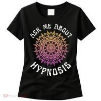 Ask Me About Hypnosis Pink Orange New Age Hypnotist Women's T-Shirt thumb 0