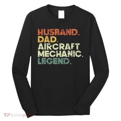 Airplane Mechanic Aircraft Maintenance Pilot Technician Long Sleeve Shirt