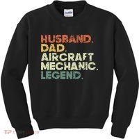 Airplane Mechanic Aircraft Maintenance Pilot Technician Kids Sweatshirt thumb 0