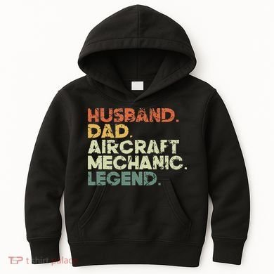 Airplane Mechanic Aircraft Maintenance Pilot Technician Kids Hoodie