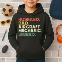 Airplane Mechanic Aircraft Maintenance Pilot Technician Kids Hoodie thumb 2