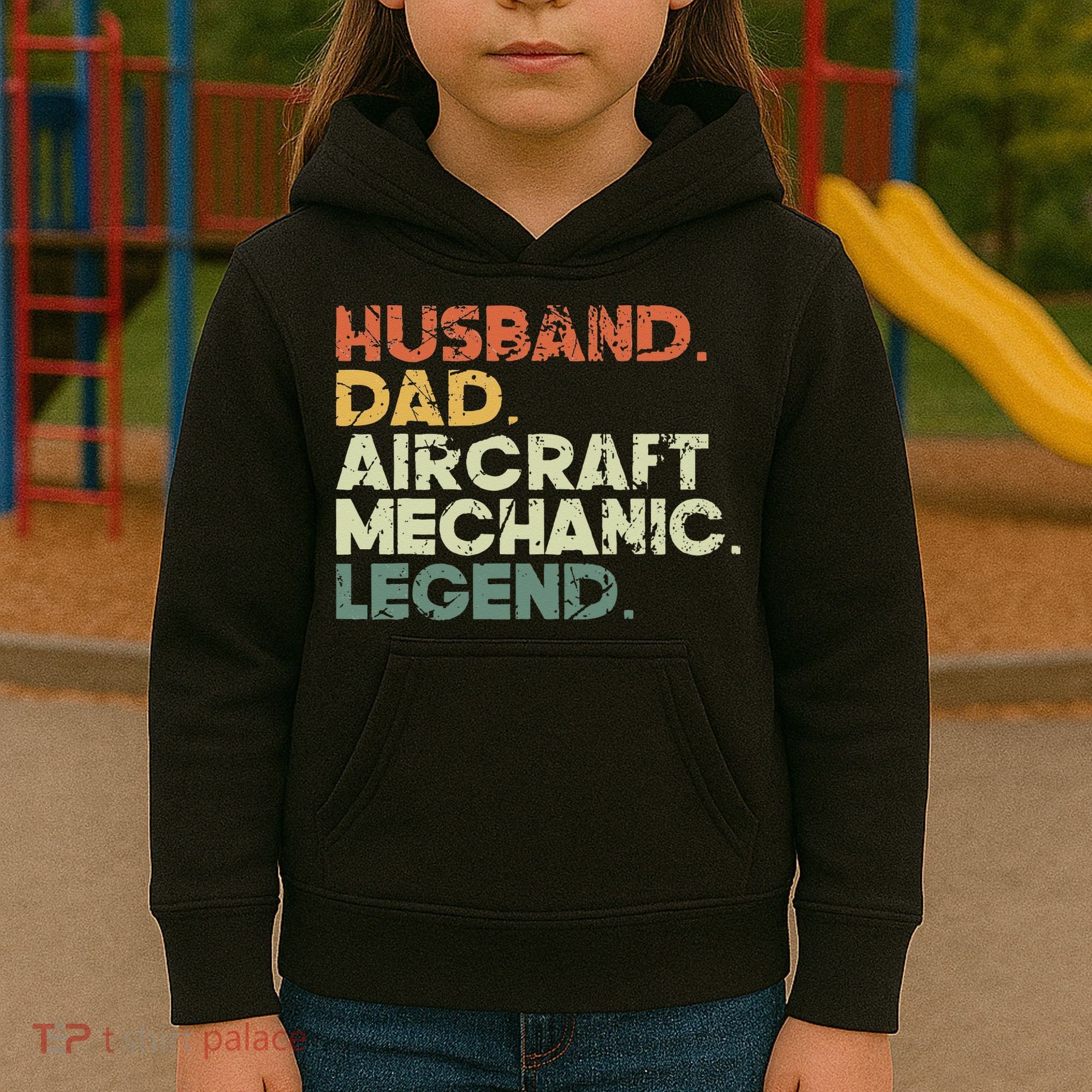 Airplane Mechanic Aircraft Maintenance Pilot Technician Kids Hoodie