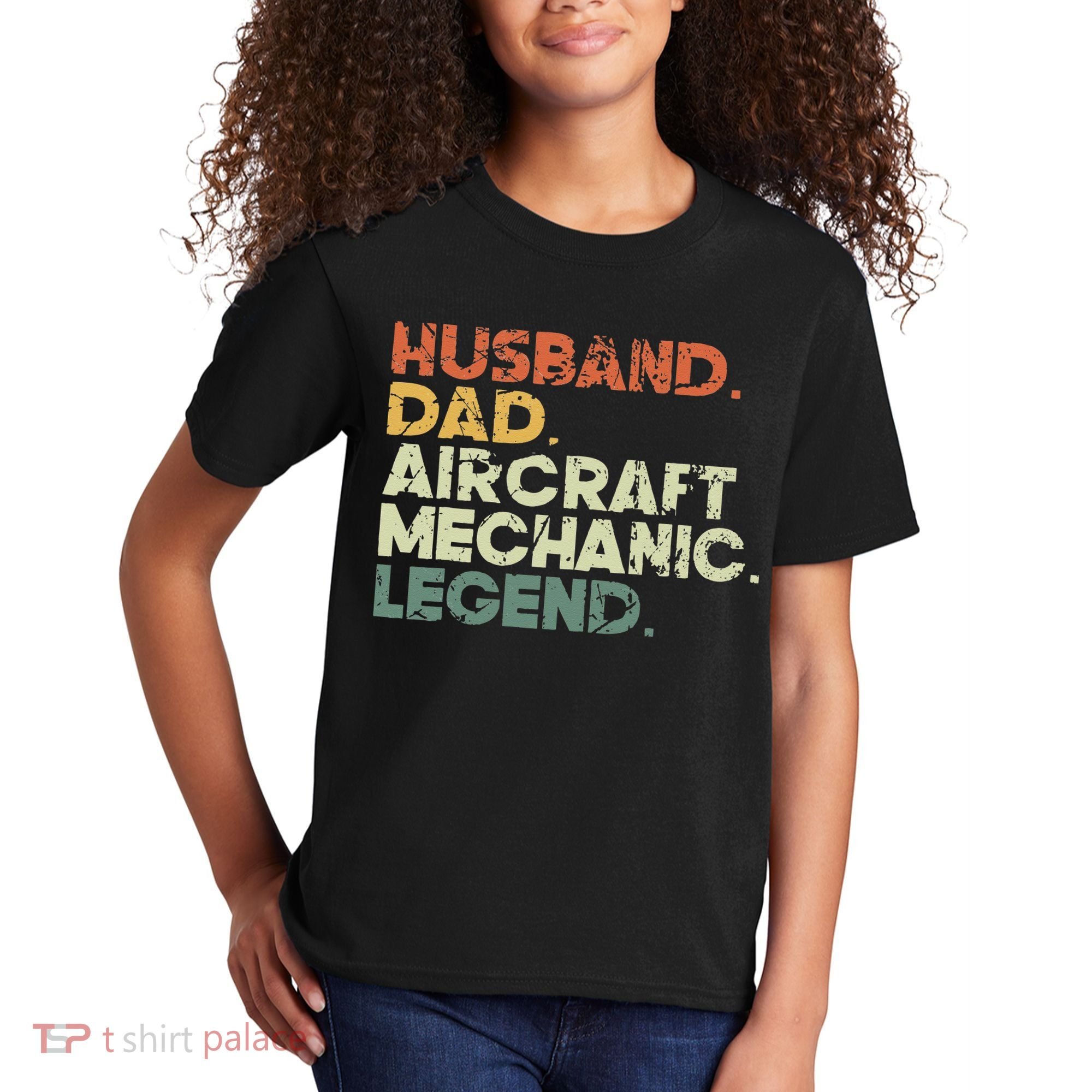 Airplane Mechanic Aircraft Maintenance Pilot Technician Kids T-Shirt