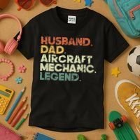 Airplane Mechanic Aircraft Maintenance Pilot Technician Kids T-Shirt thumb 3