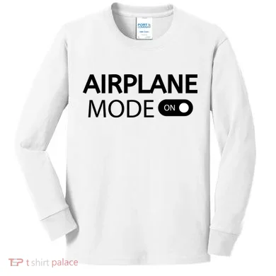 Airplane Mode Kids Long Sleeve Shirt