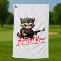Apocalypse Meow Golf Towel thumb 1