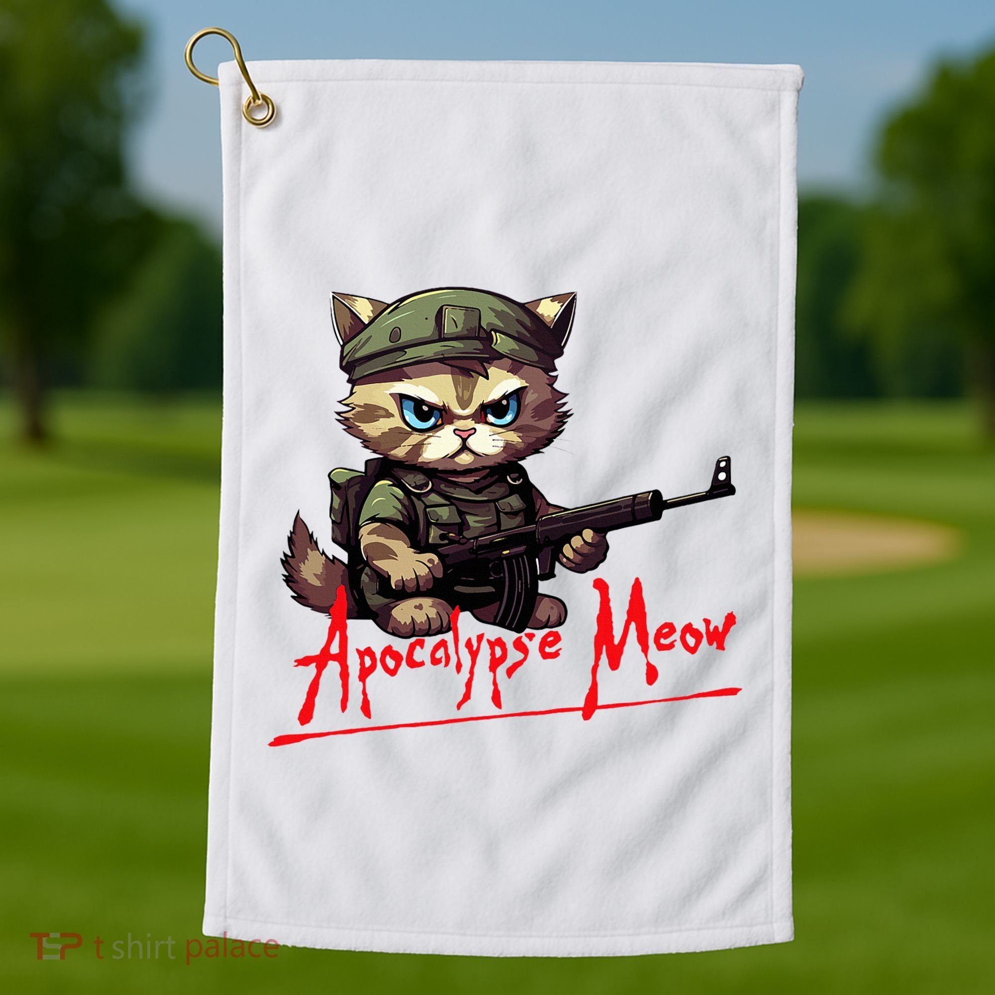 Apocalypse Meow Golf Towel