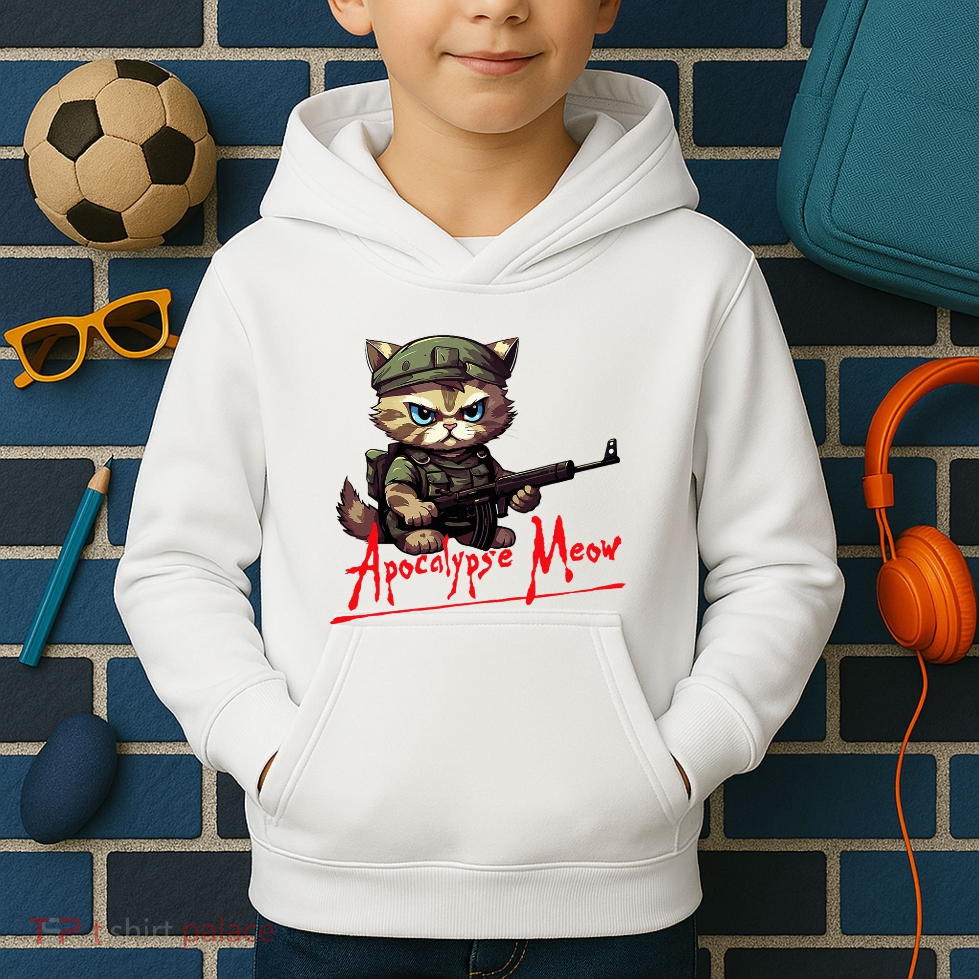 Apocalypse Meow Kids Hoodie