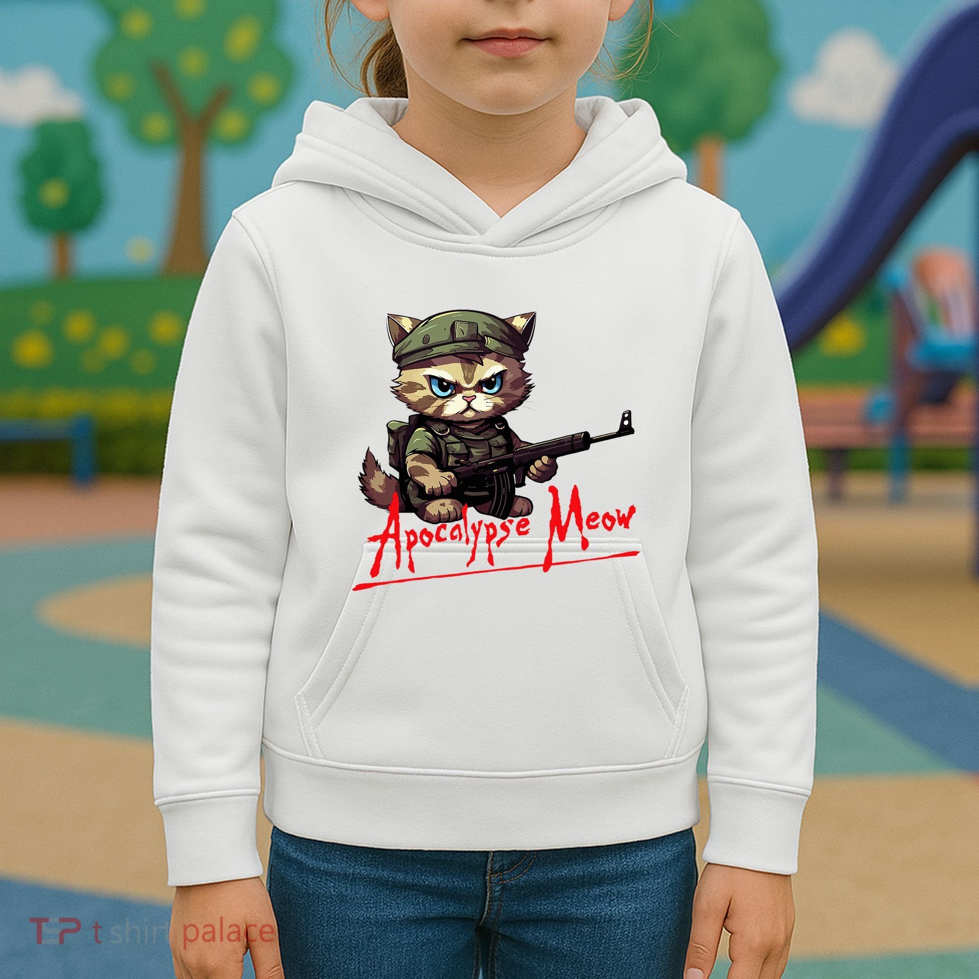 Apocalypse Meow Kids Hoodie
