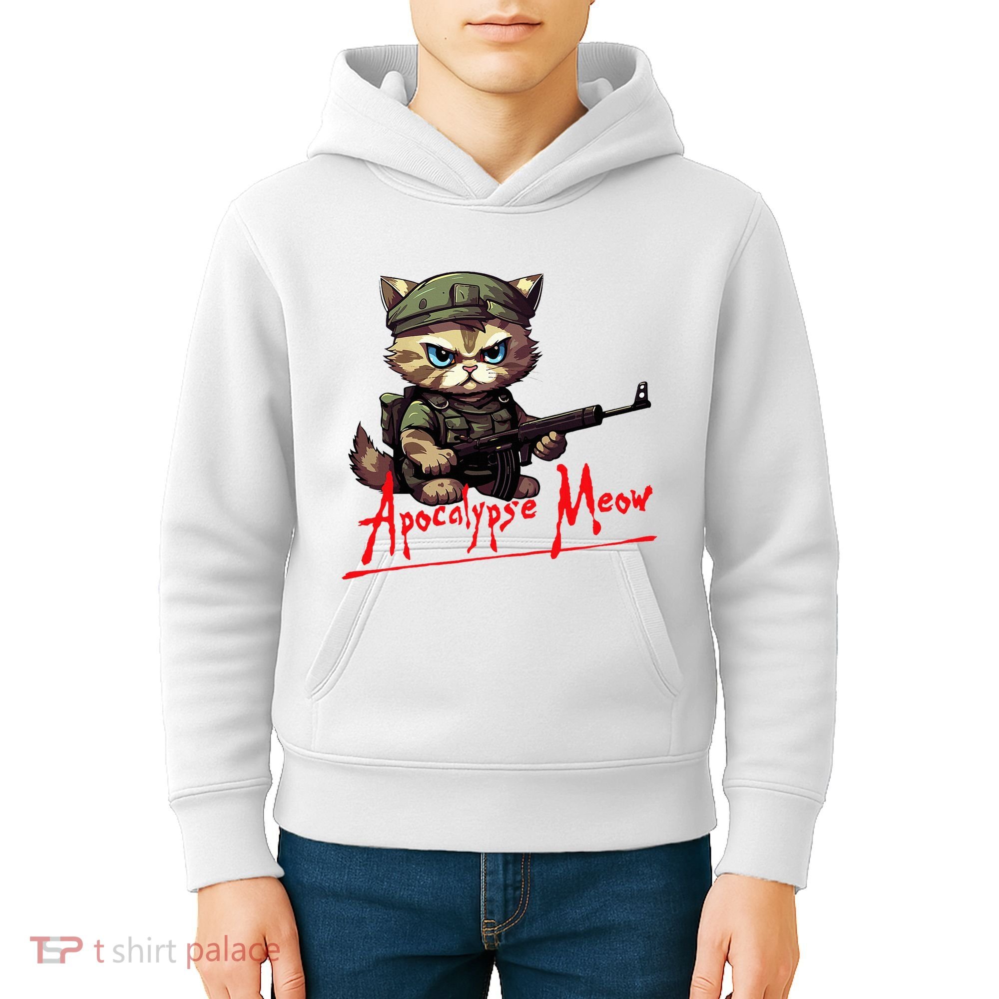 Apocalypse Meow Kids Hoodie