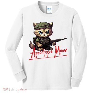 Apocalypse Meow Kids Long Sleeve Shirt