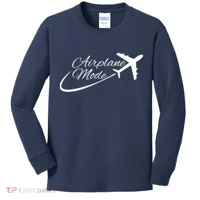 Airplane Mode Kids Long Sleeve Shirt