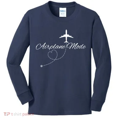 Airplane Mode Kids Long Sleeve Shirt