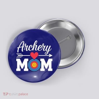 Archery Mom Archer Gift Button