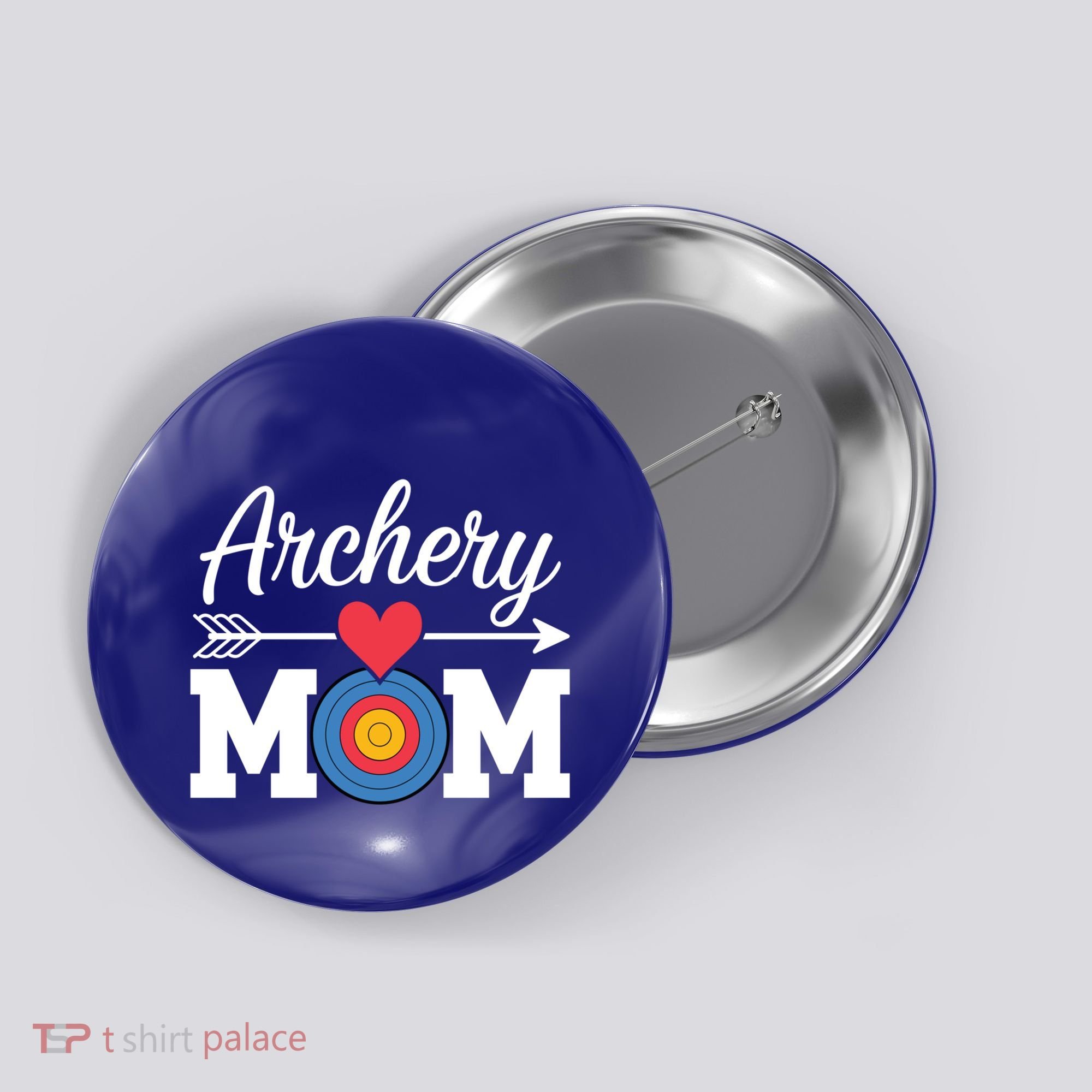 Archery Mom Archer Gift Button