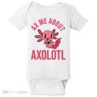 Ax Me About Axolotl Baby Bodysuit thumb 0