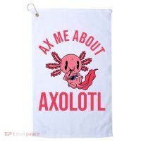 Ax Me About Axolotl Golf Towel thumb 0