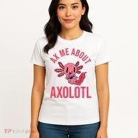 Ax Me About Axolotl Women's T-Shirt thumb 4