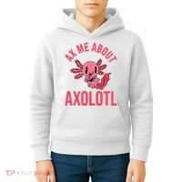 Ax Me About Axolotl Kids Hoodie thumb 4