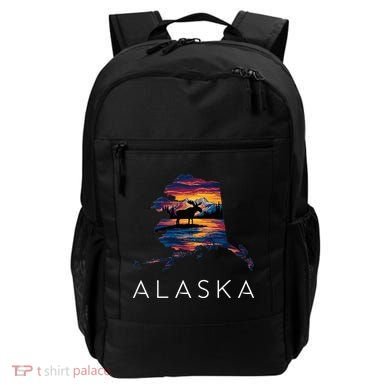 Alaskan Moose Animal Alaska Map Backpack