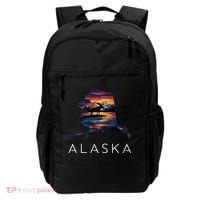 Alaskan Moose Animal Alaska Map Backpack thumb 0