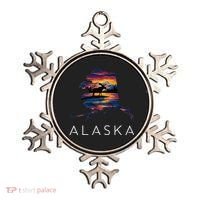 Alaskan Moose Animal Alaska Map Ornament thumb 0