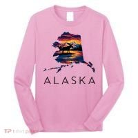 Alaskan Moose Animal Alaska Map Long Sleeve Shirt thumb 0