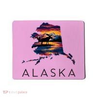 Alaskan Moose Animal Alaska Map Mousepad thumb 0