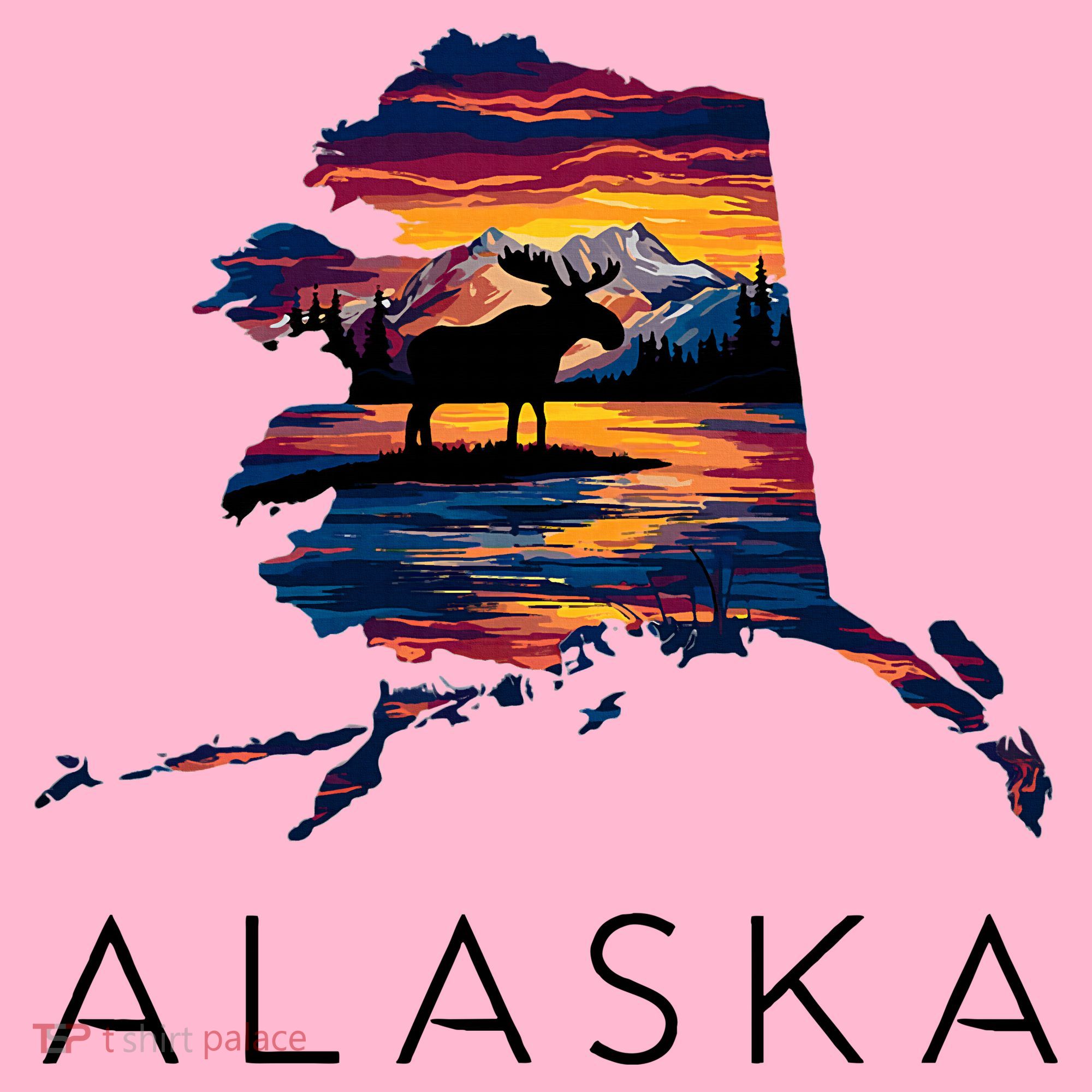 Alaskan Moose Animal Alaska Map Visor