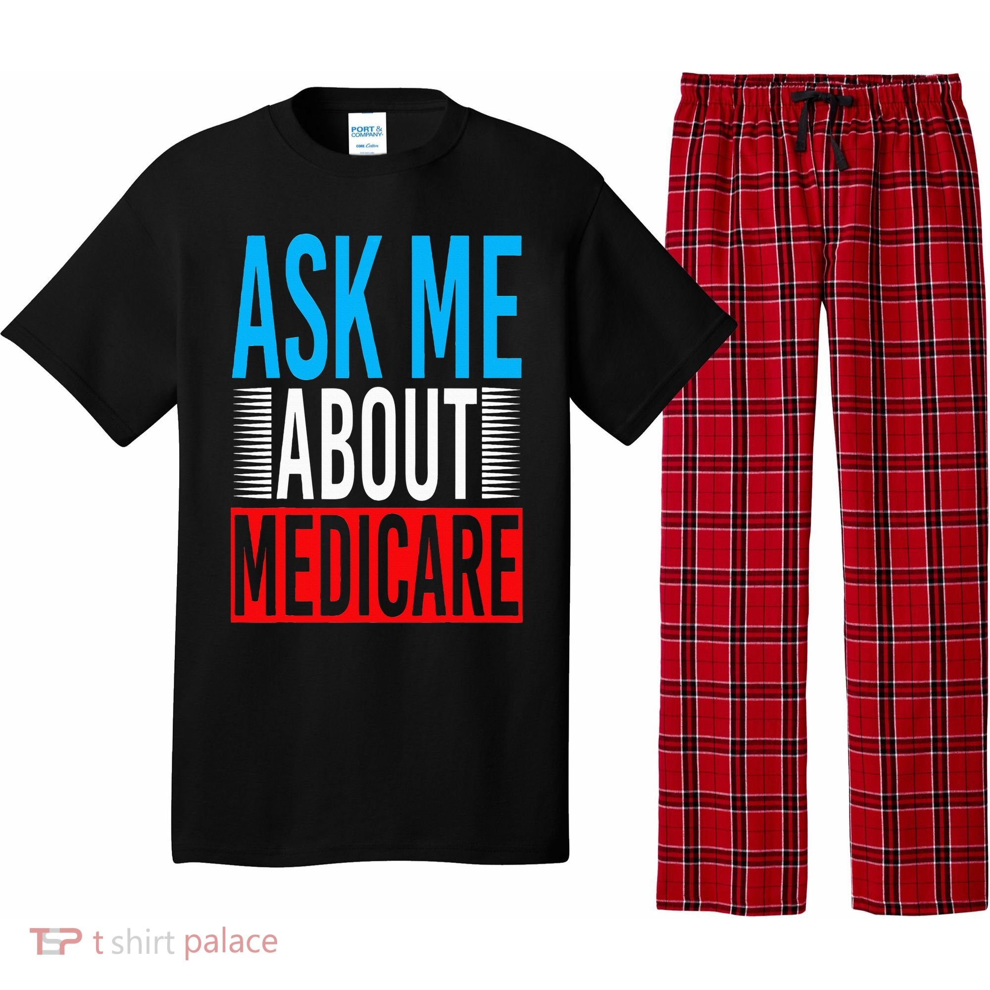 Ask Me About Medicare Insurance Agent Sales Marketing Pajama Set